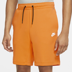 Men's - Nike Tech Fleece Shorts - Kumquat/White