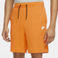 Nike Tech Fleece Shorts - Men's Kumquat/White