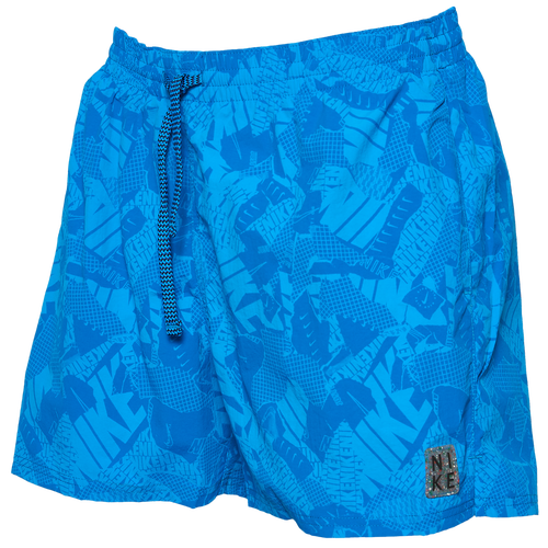 Nike Men's Swim Collage 5'' Volley Shorts Swim Shorts In Photo Blue