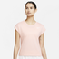Nike Dri-FIT Victory S/S Tennis Top - Women's Bleached Coral/White