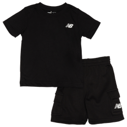 Boys' Toddler - New Balance LBR T-Shirt & Cargo Shorts Set - Black/Black