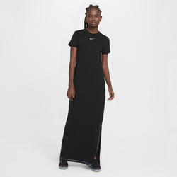 Women's - Nike Icon Clash Maxi Dress - Black/Chlorine Blue