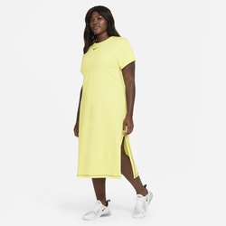 Womens - Nike Icon Clash Maxi Dress - Light Zitron/Bright Mango