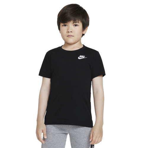 

Boys Preschool Nike Nike NSW Embroidered Futura T-Shirt - Boys' Preschool Black/Black Size 4