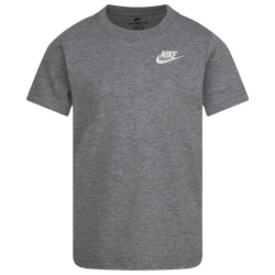 Boys' Preschool - Nike NSW Embroidered Futura T-Shirt - Grey/White