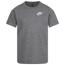 Nike NSW Embroidered Futura T-Shirt - Boys' Preschool Grey/White