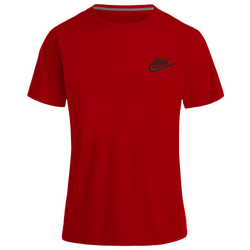 Boys' Preschool - Nike NSW Embroidered Futura T-Shirt - Red/Black