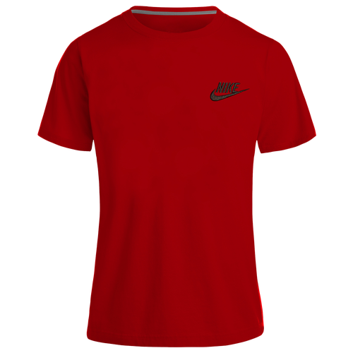 

Boys Preschool Nike Nike NSW Embroidered Futura T-Shirt - Boys' Preschool Red/Black Size 5