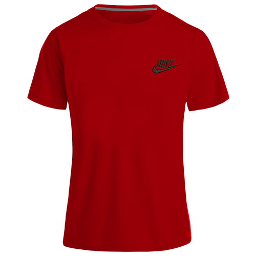 

Nike Boys Nike NSW Embroidered Futura T-Shirt - Boys' Preschool Red/Black Size 7