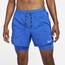 Nike Dri-FIT Flex Stride 2IN1 5" Shorts - Men's Game Royal/Reflective Silver