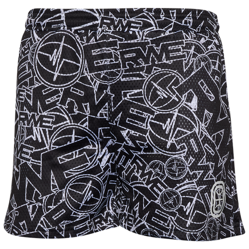 MENS - Overtime RWE Collage Shorts - Black/White