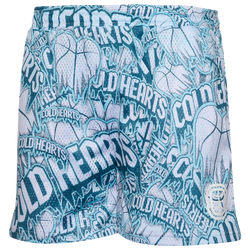 Men's - Overtime Cold Hearts Collage Shorts - Carolina/White