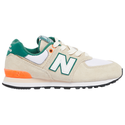 Boys' Preschool - New Balance 574 Classic - Beige/Green