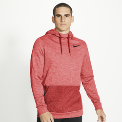 Men's - Nike Therma Fleece Hoodie - University Red/Magic Ember