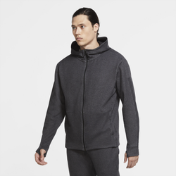 Men's - Nike NY Dri-Fit Fleece Full-Zip Hoodie - Black/Heather/Black