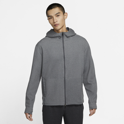Men's - Nike NY Dri-Fit Fleece Full-Zip Hoodie - Iron Gray/Heather/Black