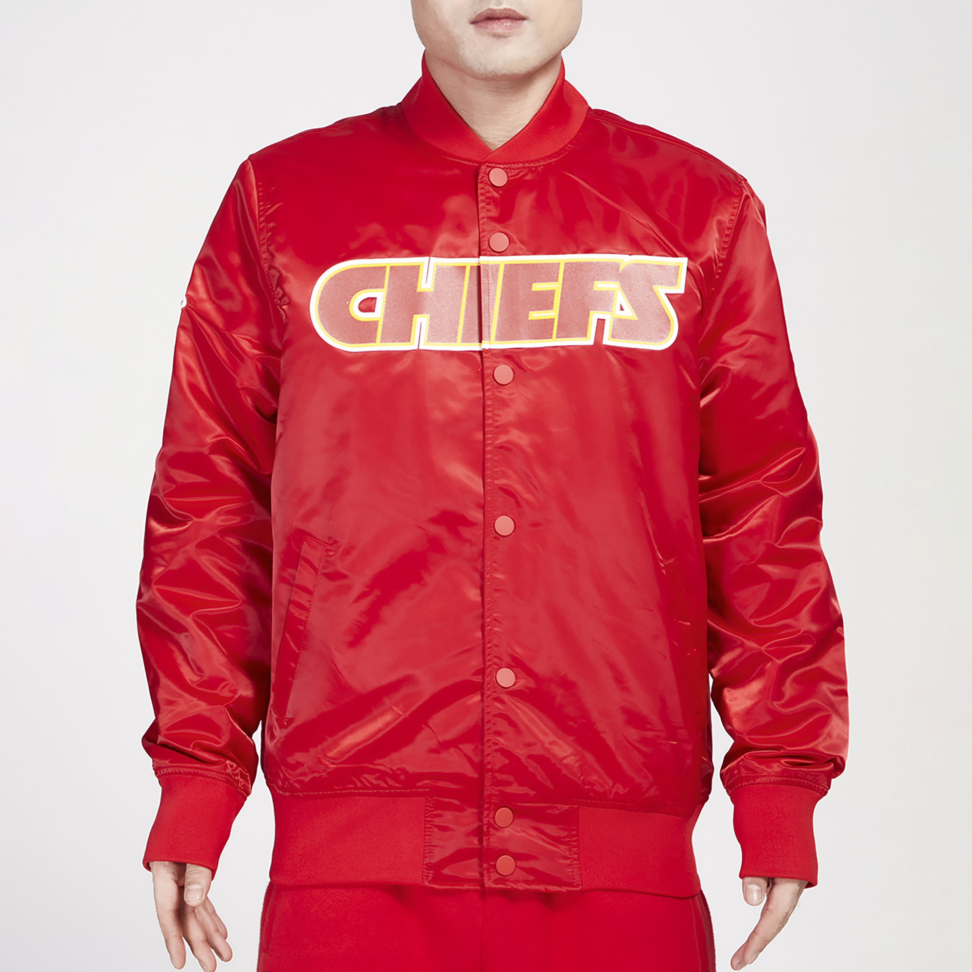 Pro Standard Chicago Bulls Satin Jacket Red