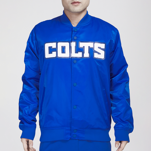 

Pro Standard Mens Pro Standard Colts Big Logo Satin Jacket - Mens Blue Size XXL