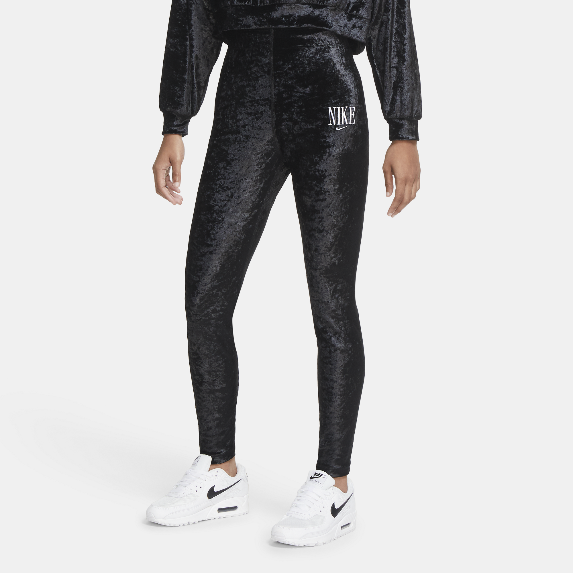 nike heritage leggings velvet