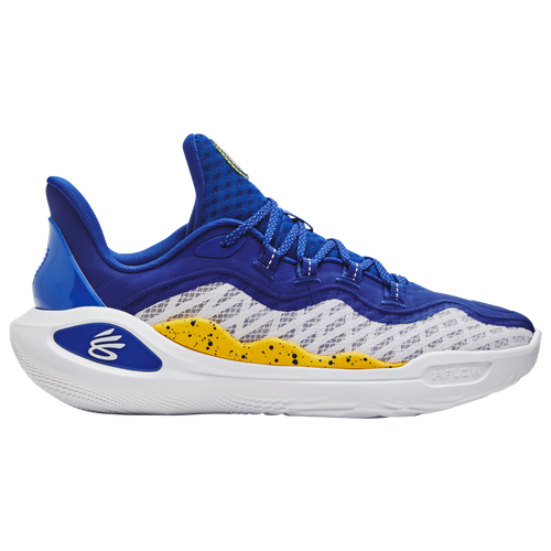 

Under Armour Mens Under Armour Curry 11 Dub Nation - Mens Basketball Shoes Blue/White/Yellow Size 10.0