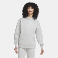 Women's - Nike NSW Fleece Hoodie RStone - Grey