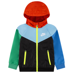 Boys' Toddler - Nike Windrunner Jacket - Grey/Aquarius Blue