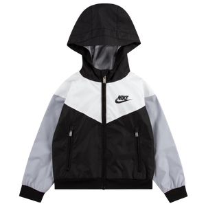 Nike black and white on sale windbreaker