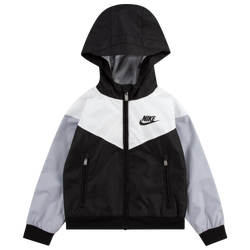 Boys' Preschool - Nike Windrunner Jacket - Black/White