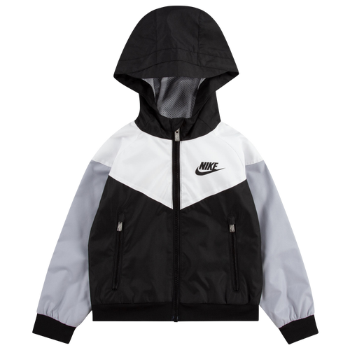 

Boys Preschool Nike Nike Windrunner Jacket - Boys' Preschool White/Black Size 6