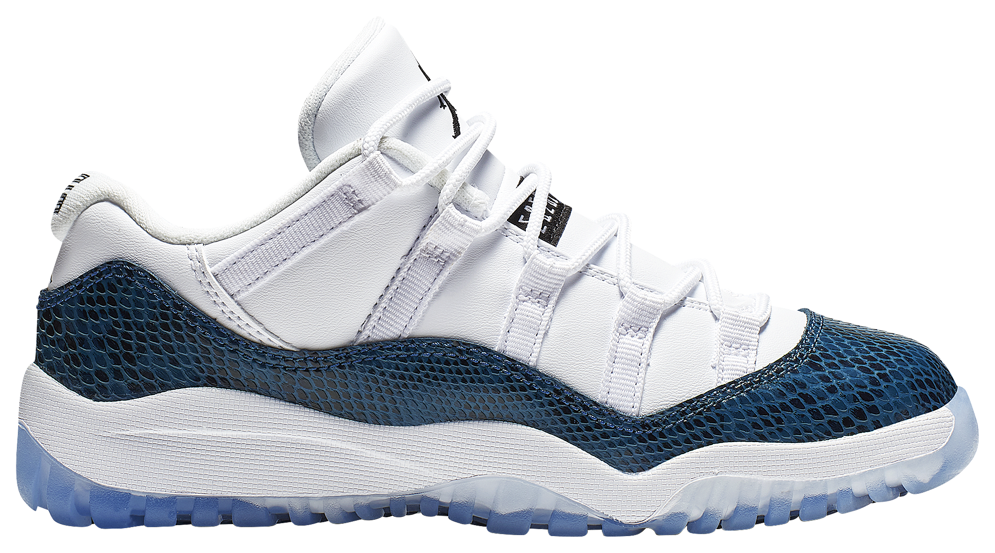 Jordan 11 snakeskin blue foot locker best sale