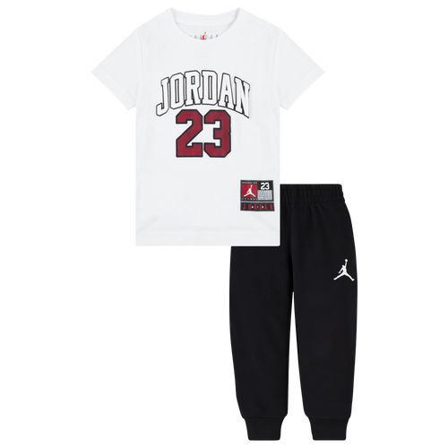 BOYS - Jordan Jersey Pack T-Shirt Set - Black/White