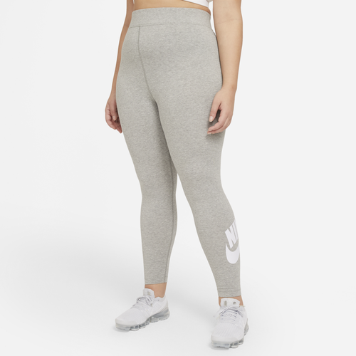 Shop Nike Womens  Plus Size Essential Leggings 2.0 In Grey/white