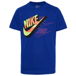 Boys' Grade School - Nike Futura Mash T-Shirt - Blue/Pink