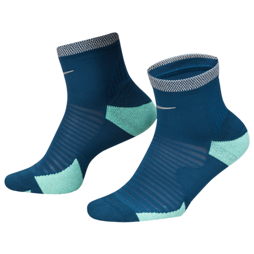 

Nike Mens Nike Spark Cushioned Ankle Socks - Mens Valerian Blue/Green Glow Size XL