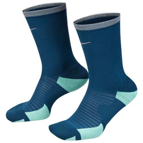 

Nike Mens Nike Spark Cushioned Crew Socks - Mens Valerian Blue/Green Glow Size XL