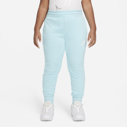 Girls' Grade School - Nike NSW Club FT High-Waisted Fitted Pants - Blue/White