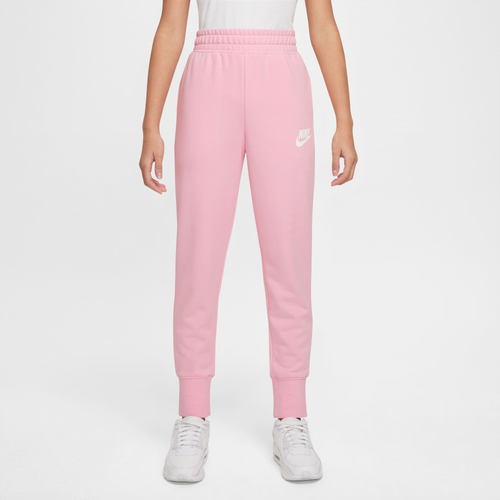 

Nike Girls Nike NSW Club FT High-Waisted Fitted Pants - Girls' Grade School Medium Soft Pink/White Size M