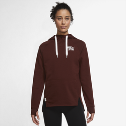 Women's - Nike Dri-FIT Flux Softball SS Hoodie - Bronze Eclipse/White