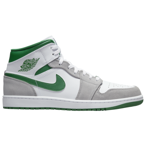 MENS - Jordan AJ1 Mid SE - White/Pine Green Lt Smoke Grey