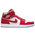 Jordan AJ1 Mid SE - Men's Chili Red/White/Pollen