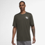 Nike Dri-FIT Flux Short Sleeve T-Shirt - Men's Cargo Khaki/White