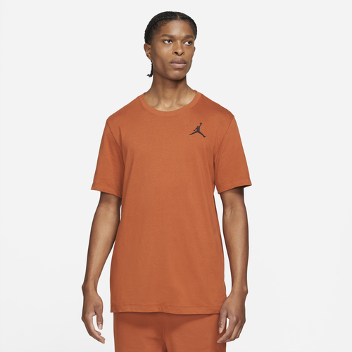 

Jordan Mens Jordan Jumpman Embroidered T-Shirt - Mens Dark Russet/Black Size S