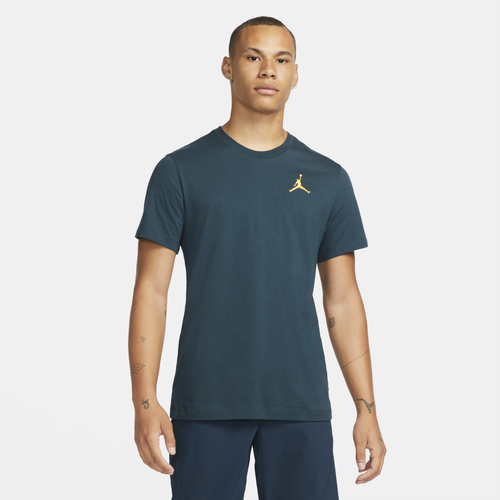 ジョーダン メンズ Tシャツ 半袖 Jordan Jumpman Embroidered T-Shirt - Navy/Yellow Jordan Mens Jumpman Embroidered T-shirt In Navy/yellow | ModeSens