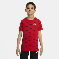 Boys' Grade School - Nike Script T-Shirt - Red/Black