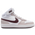 Nike Court Borough Mid 2 - Boys' Grade School White/Burgundy Crush/Platinum Violet