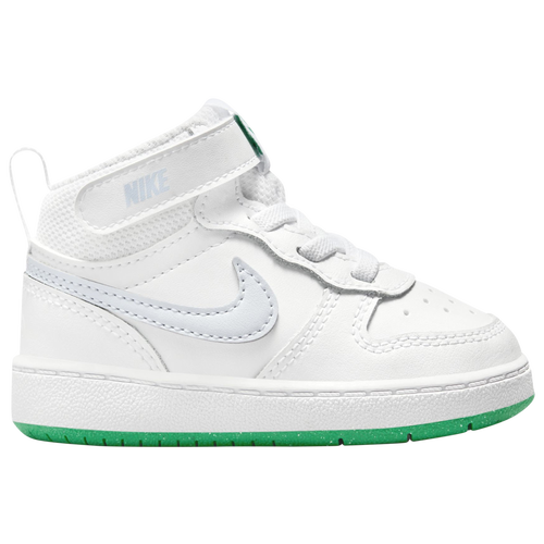 

Boys Nike Nike Court Borough Mid 2 - Boys' Toddler Shoe White/Football Grey/Stadium Green Size 10.0