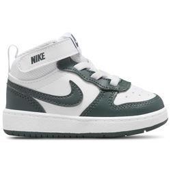 Boys' Toddler - Nike Court Borough Mid 2 - White/Vintage Green