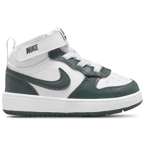 

Nike Boys Nike Court Borough Mid 2 - Boys' Toddler Basketball Shoes White/Vintage Green Size 3.0