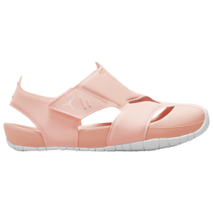 jordan sandals pink and white