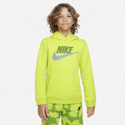 Boys' Grade School - Nike Club Pullover Hoodie - Atomic Green/Atomic Green